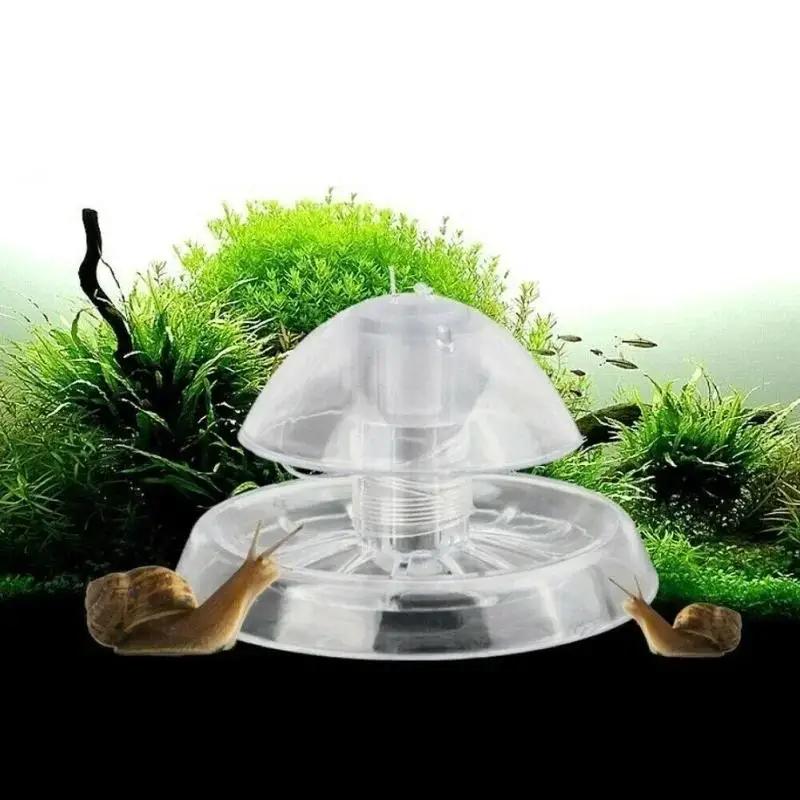 Aquarium Fish Farm - 2026 New 6/8CM Clear Plastic Snail