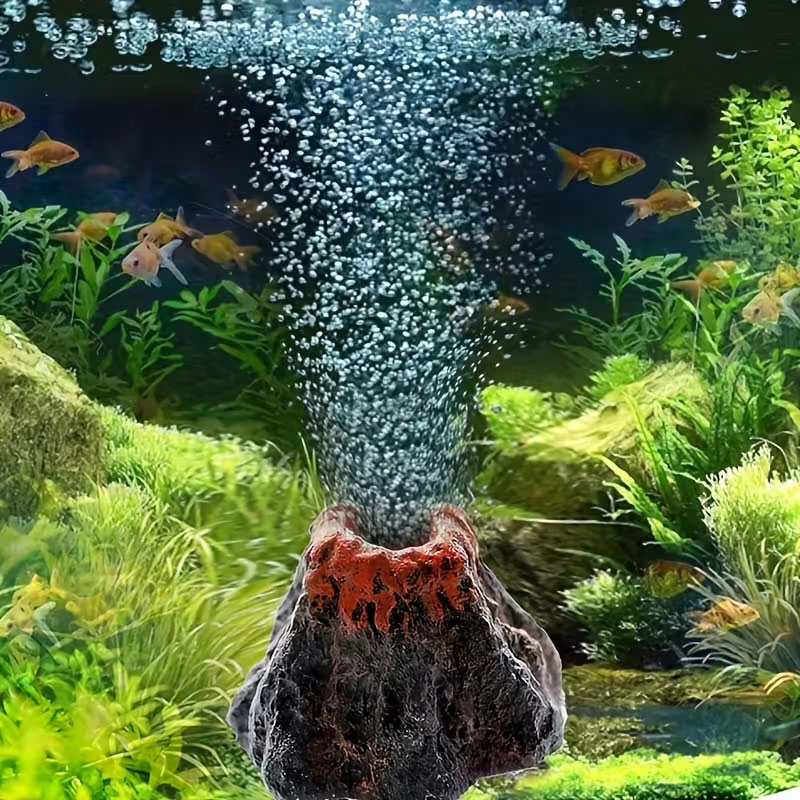 Aquarium Fish No Need Oxygen - Volcanic Bubble Stone for Aquariums, No