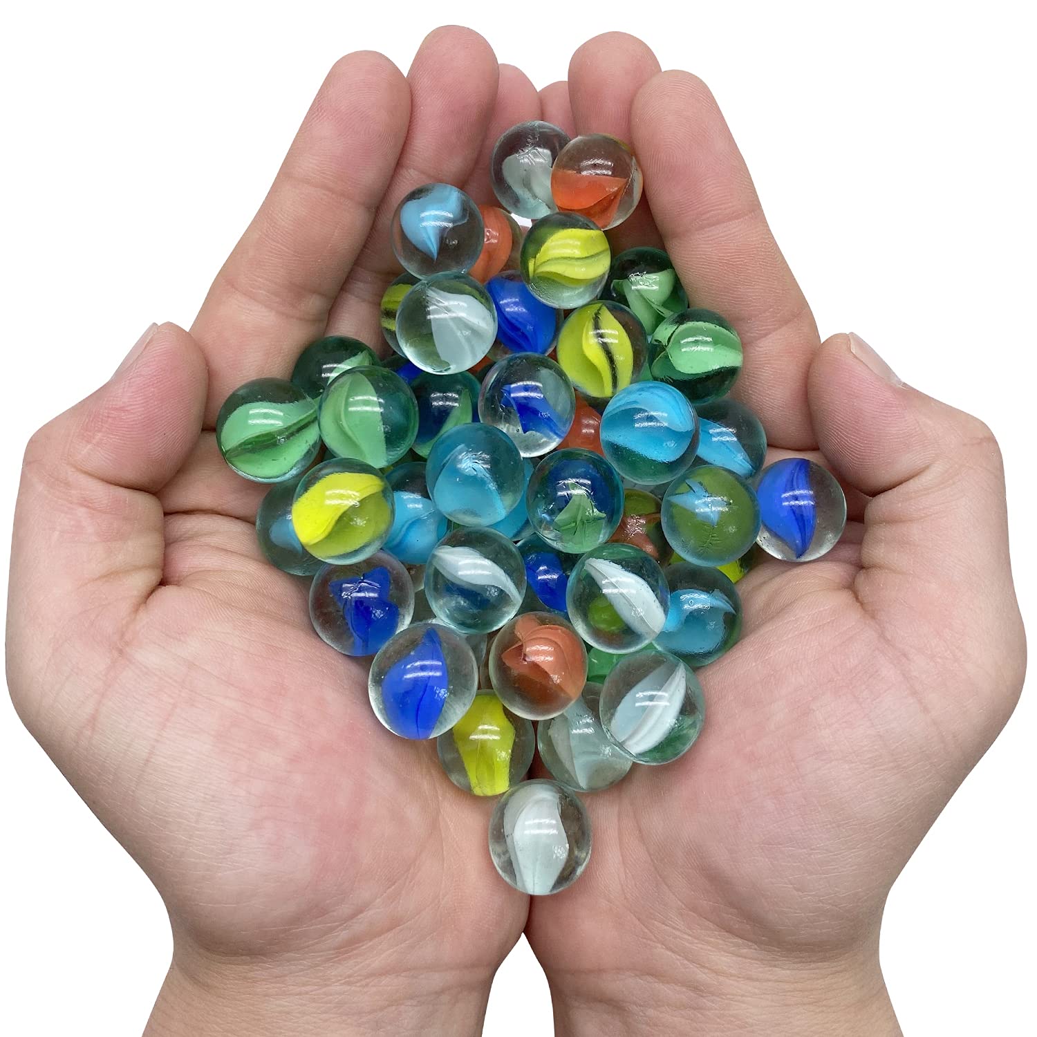 10/50PCS 25/14mm Colorful Glas - огляд і ціна Aquarium Fish Game
