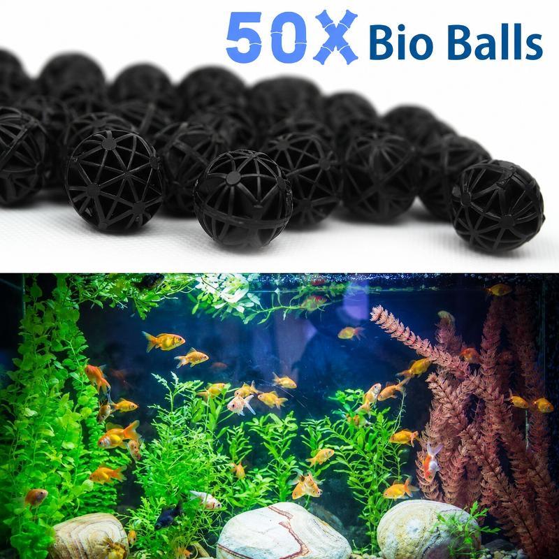 50Pcs 16mm Aquarium Bio Filter - огляд і ціна Aquarium Fish Farm