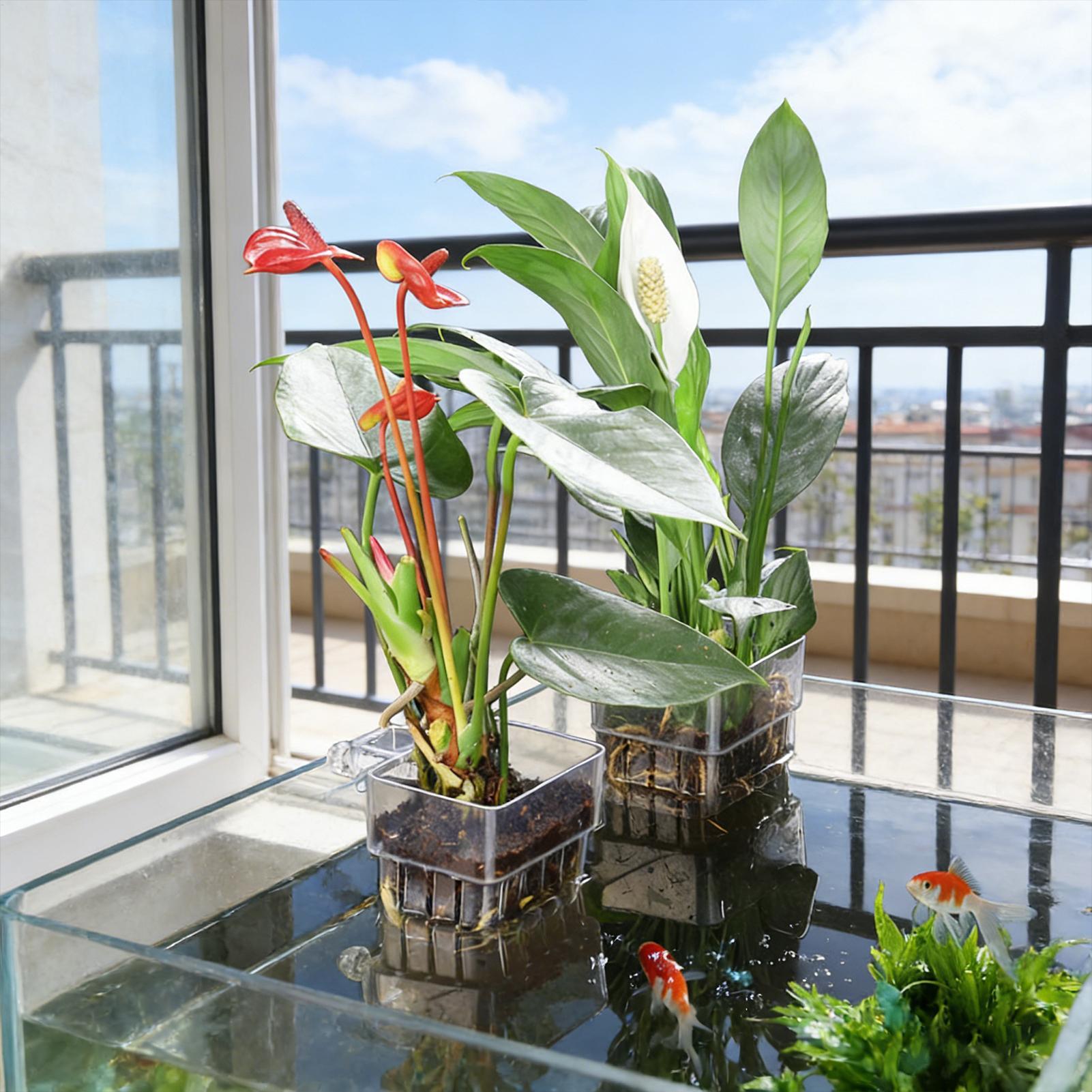 Aquarium Plant Basket Transpar - огляд і ціна Aquarium Fish Names