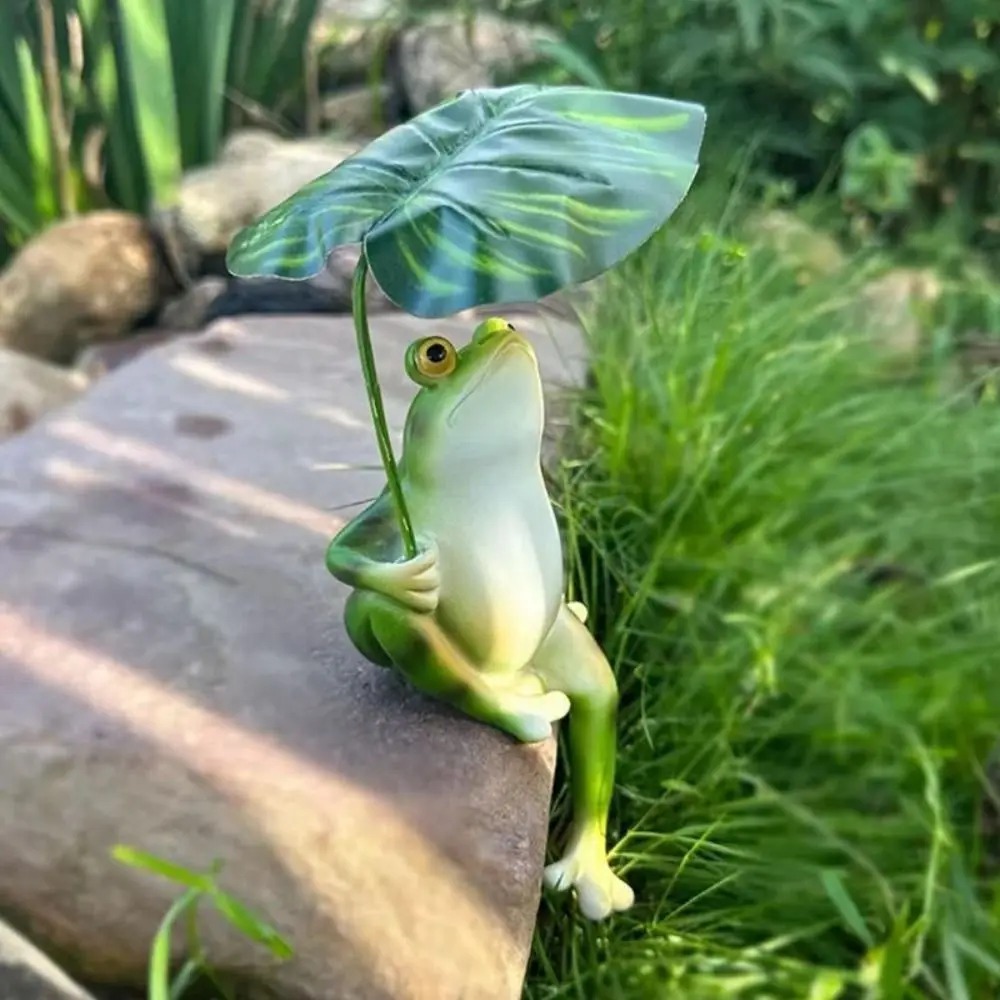 Cartoon Resin Frog Figurine Cr - огляд і ціна Aquarium Fish Farm