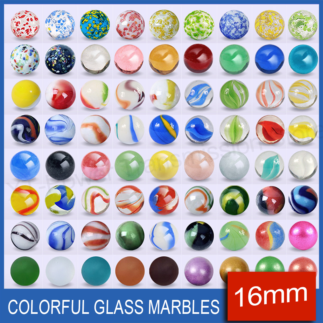 5-90PCS 16mm Colorful Glass Ma - огляд і ціна Aquarium Fish Bowl