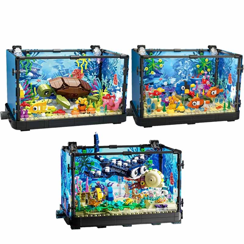 Fish Tank Building Block Set w - огляд і ціна Aquarium Fish Game