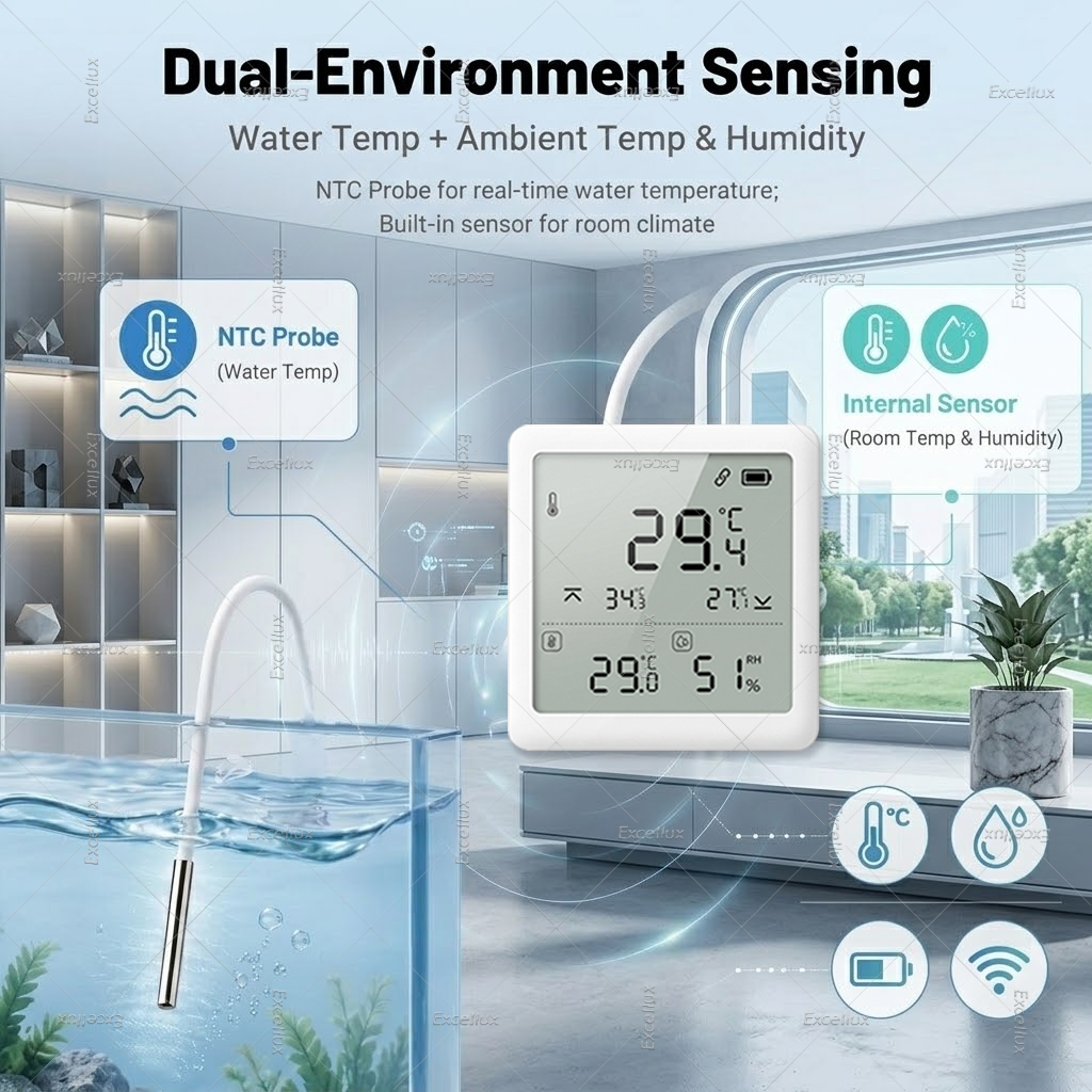 Zigbee 3.0 Temperature Humidit - огляд і ціна Aquarium Fish Bowl