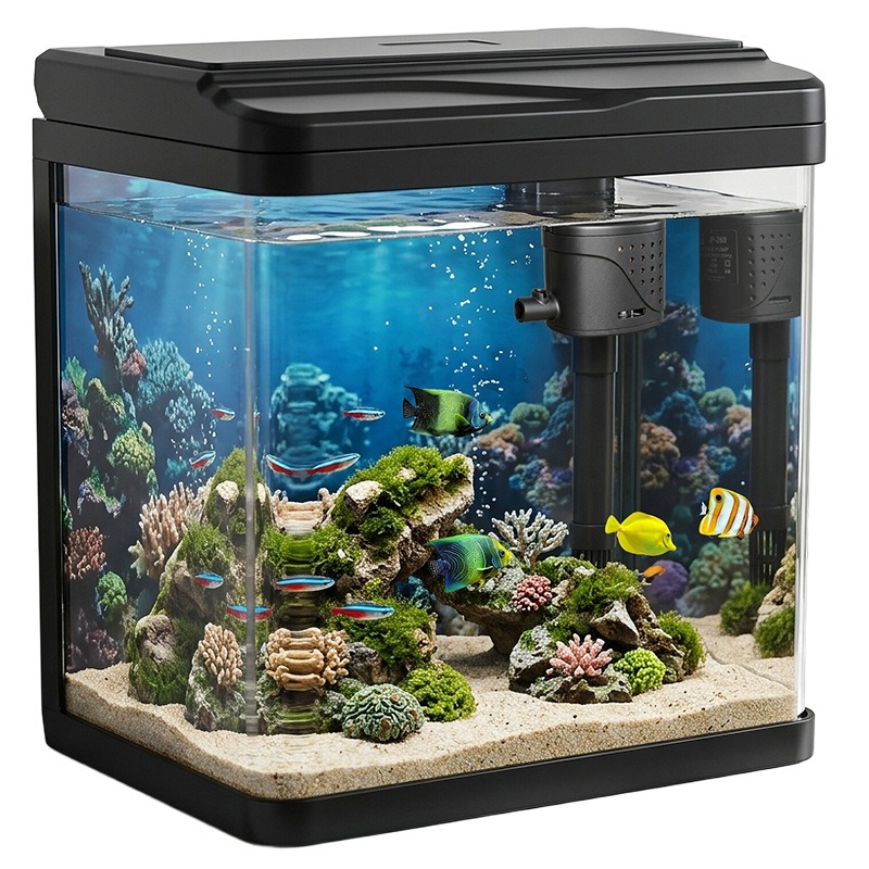 Glass fish tank, home small fi - огляд і ціна Aquarium Fish No Need Oxygen