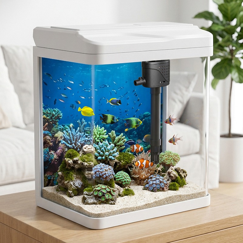 Glass fish tank, home small fi - огляд і ціна Aquarium Fish No Need Oxygen