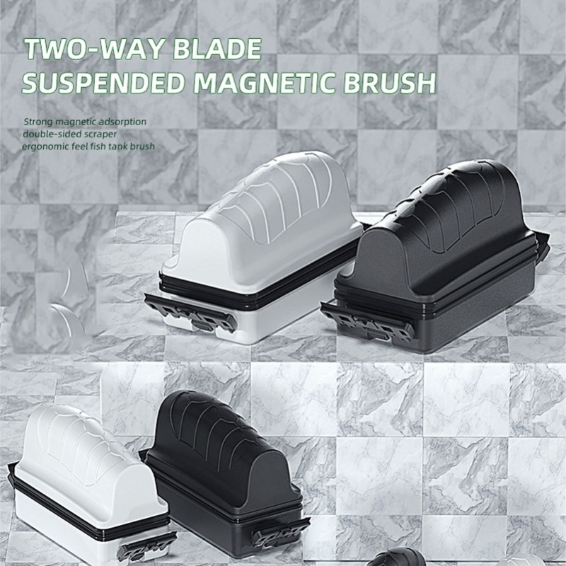 Aquarium Magnetic Brush Double - огляд і ціна Algae Scraper Blade