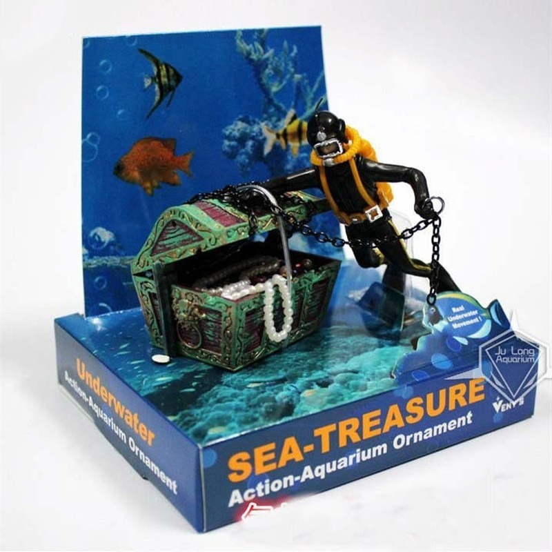 1PC Fish Tank Decoration Treas - огляд і ціна Aquarium Fish Price