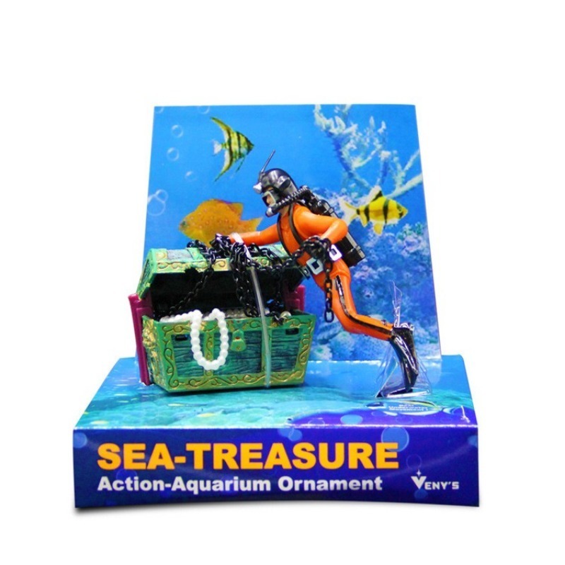 1PC Fish Tank Decoration Treas - огляд і ціна Aquarium Fish Price
