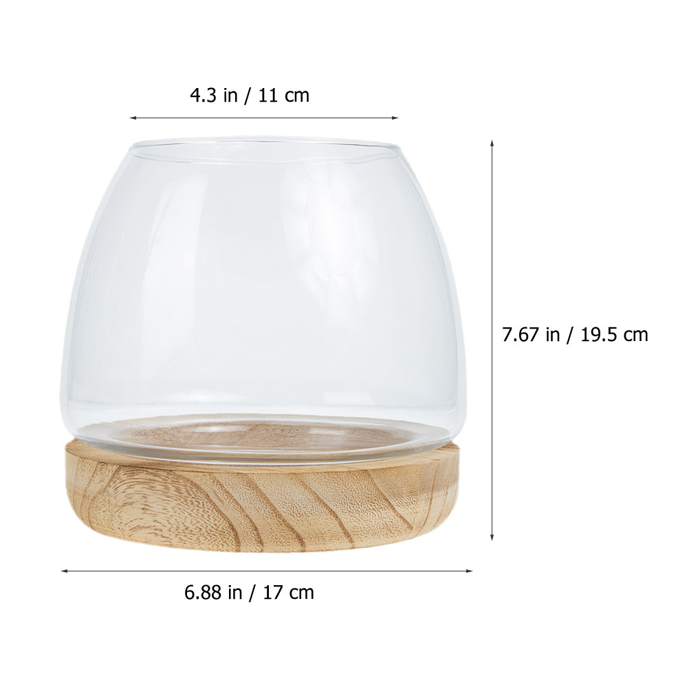 1Set Clear Glass Hydroponic Pl - огляд і ціна Aquarium Fish Bowl